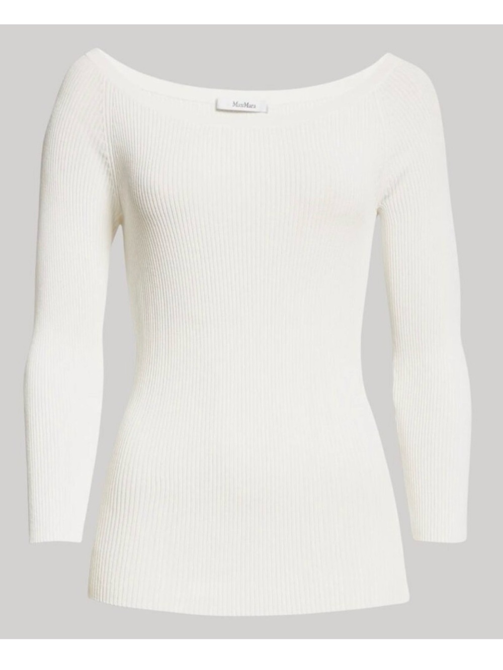 MAX MARA | NEW | Saturno Ballet Neck Rib Sweater | Size S‎